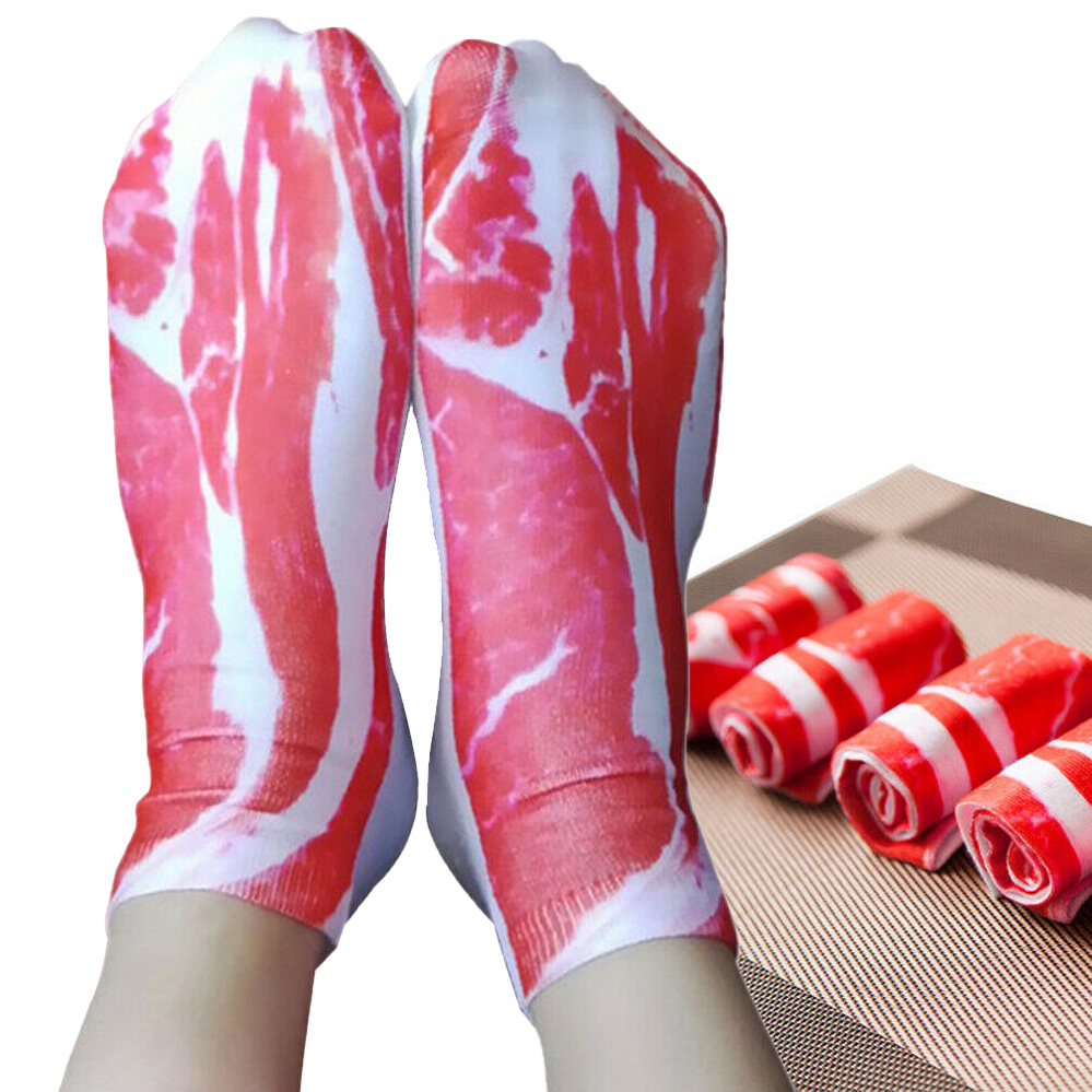 Pork Belly 3D Printing Socks Personalized Shoes Patterned Stereo Socks